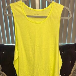 Calme by Johnny Was Yellow Sleeveless Muscle Tee